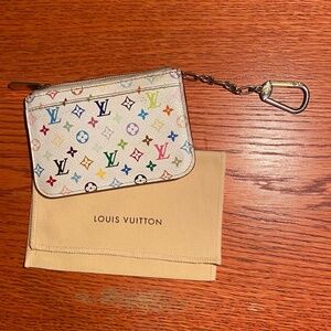 LOUIS VUITTON (LV) KEY & COIN POUCH (Vintage Murakami)